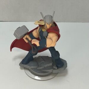 Disney Infinity 2.0 Marvel Thor‎ Figure With Mjolnir Base Game Collectible Toy